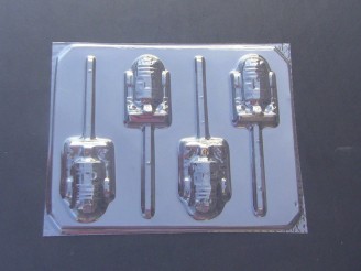 174sp R3D3 Chocolate or Hard Candy Lollipop Mold